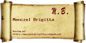 Menczel Brigitta névjegykártya