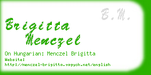brigitta menczel business card